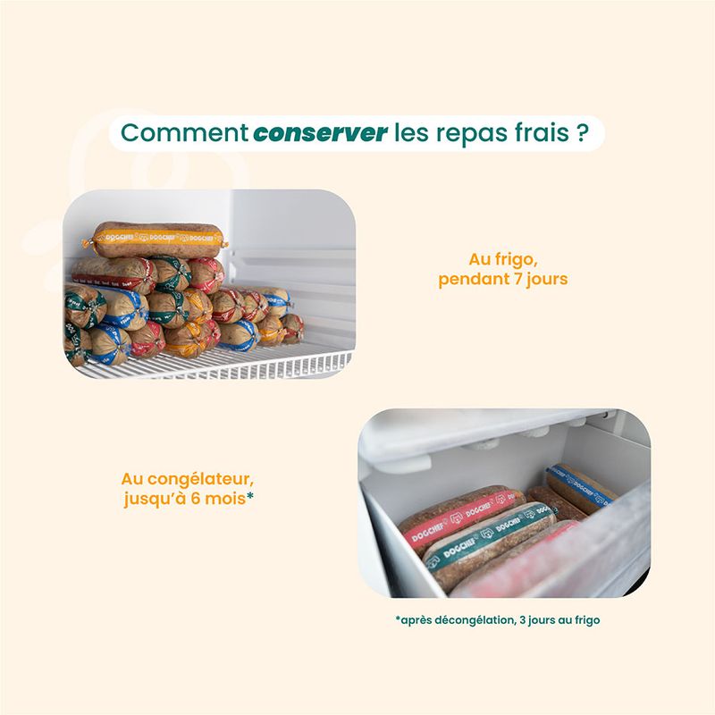 Dog Chef Repas Frais Cuisiné - Poulet Frais - 100% Naturel pour chien