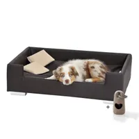 Rohrschneider Canapé pour chien rembourré avec pieds chromés