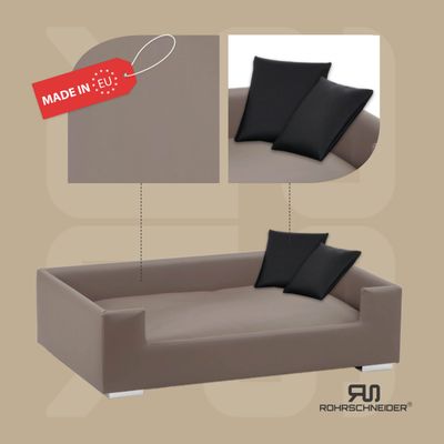Rohrschneider Gepolstertes Hundesofa mit Chromfüssen