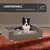 Rohrschneider Canapé pour chien rembourré avec pieds chromés Rohrschneider Canapé pour chien rembourré avec pieds chromés