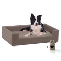 Rohrschneider Canapé pour chien rembourré avec pieds chromés