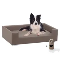 Rohrschneider Canapé pour chien rembourré avec pieds chromés