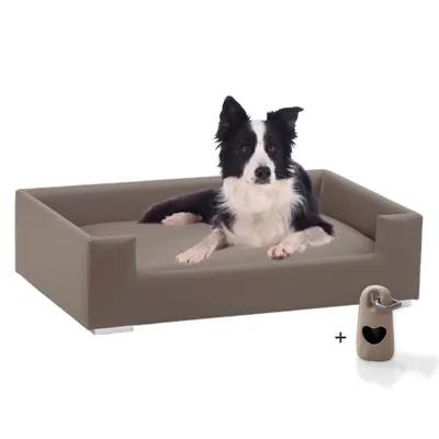 Rohrschneider Gepolstertes Hundesofa mit Chromfüssen