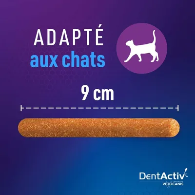 Vetocanis, Bâtonnets Hygiène Bucco-Dentaire pour Chat, DentActiv