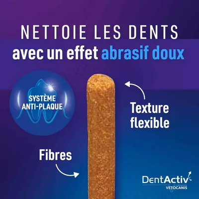 Vetocanis, Bâtonnets Hygiène Bucco-Dentaire pour Chat, DentActiv