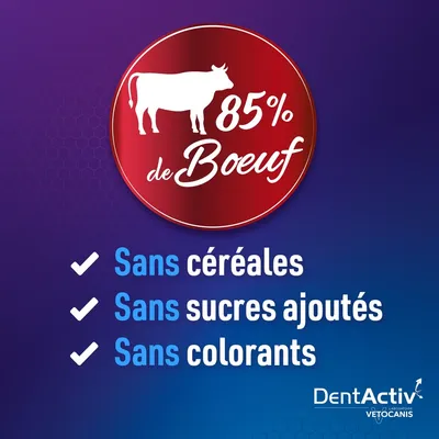 Vetocanis, Bâtonnets Hygiène Bucco-Dentaire pour Chat, DentActiv