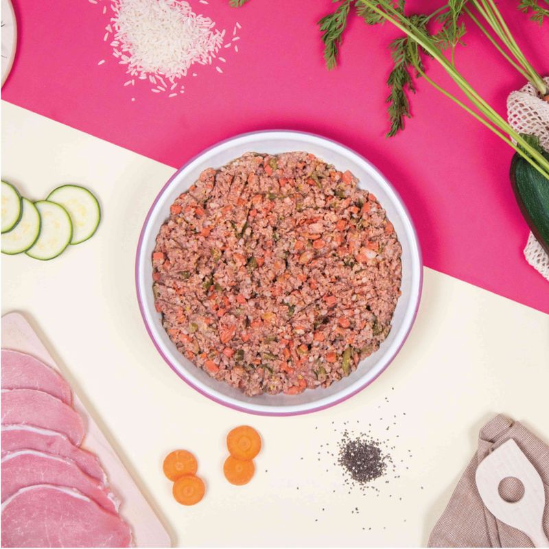 Dog Chef Repas Frais Cuisiné - Porc Frais - 100% Naturel pour chien