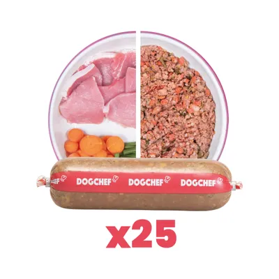 Dog Chef Repas Frais Cuisiné - Porc Frais - 100% Naturel pour chien