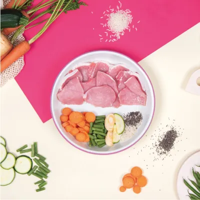 Dog Chef Repas Frais Cuisiné - Porc Frais - 100% Naturel pour chien Dog Chef Repas Frais Cuisiné - Porc Frais - 100% Naturel pour chien