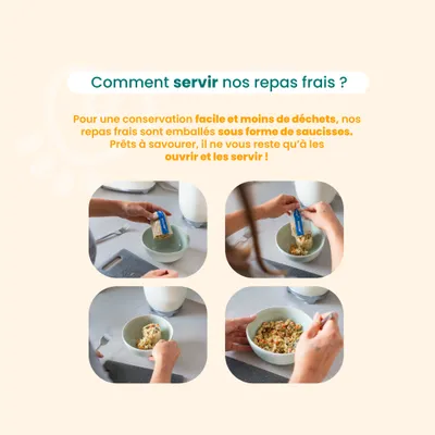 Dog Chef Repas Frais Cuisiné - Poisson Frais - 100% Naturel pour chien