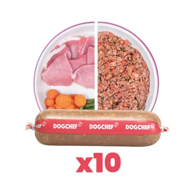Dog Chef Repas Frais Cuisiné - Porc Frais - 100% Naturel pour chien