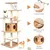Giantex Arbre à Chat XXL 175 CM en Bois, 6 Niveaux