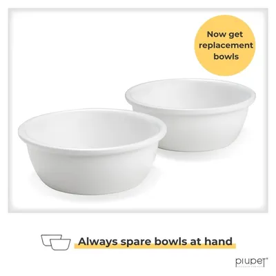 PiuPet Lot de 2 gamelles pour chat