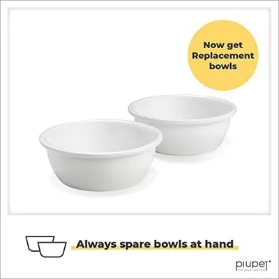 PiuPet Lot de 2 gamelles pour chat