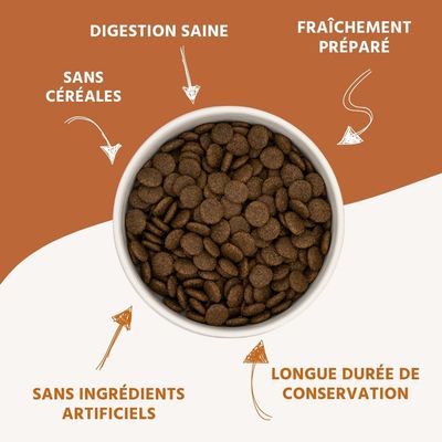 Wildfang® Croquettes Junior au poulet pour chiots - sans céréales