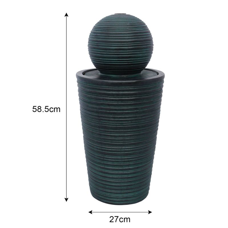 Monstershop Fontaine Boule Ronde Énergie Solaire