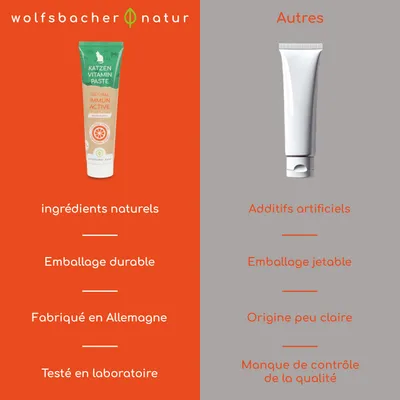 Wolfsbacher Natur Pâte Anti boule de poils