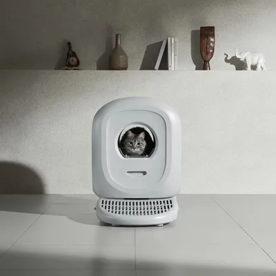 AstroPet Bac à litière intelligent et autonettoyant Jupiter Series