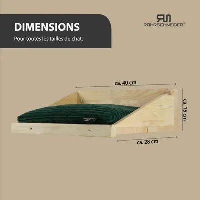 Rohrschneider Marche d'escalade naturelle avec coussin