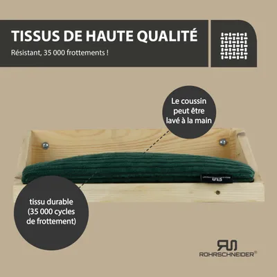 Rohrschneider Marche d'escalade naturelle avec coussin