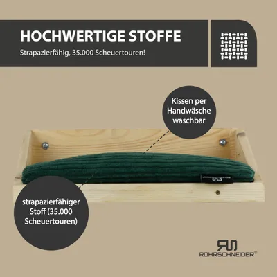 Rohrschneider Natürliche Kletteretage mit Kissen