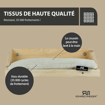 Rohrschneider Marche d'escalade naturelle avec coussin