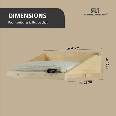 Rohrschneider Marche d'escalade naturelle avec coussin