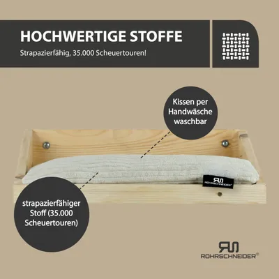 Rohrschneider Natürliche Kletteretage mit Kissen