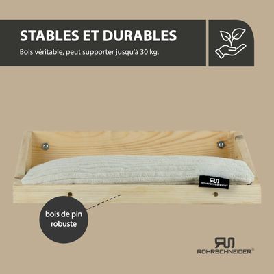 Rohrschneider Marche d'escalade naturelle avec coussin