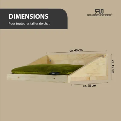 Rohrschneider Marche d'escalade naturelle avec coussin