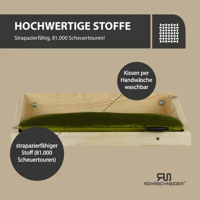 Rohrschneider Natürliche Kletteretage mit Kissen