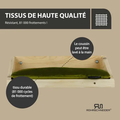 Rohrschneider Marche d'escalade naturelle avec coussin