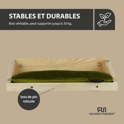 Rohrschneider Marche d'escalade naturelle avec coussin