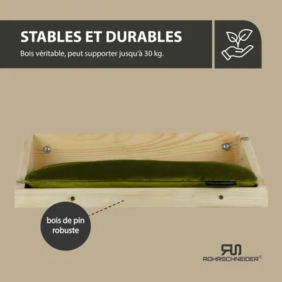 Rohrschneider Marche d'escalade naturelle avec coussin