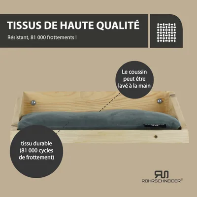 Rohrschneider Marche d'escalade naturelle avec coussin
