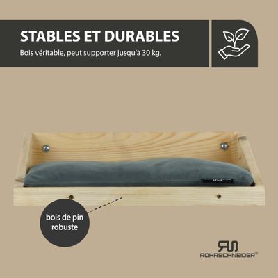 Rohrschneider Marche d'escalade naturelle avec coussin