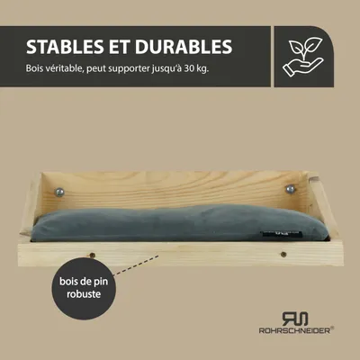 Rohrschneider Marche d'escalade naturelle avec coussin