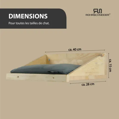 Rohrschneider Marche d'escalade naturelle avec coussin