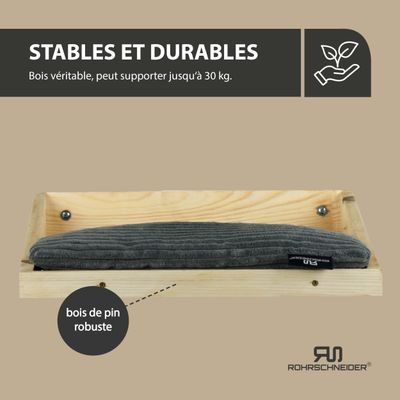 Rohrschneider Marche d'escalade naturelle avec coussin