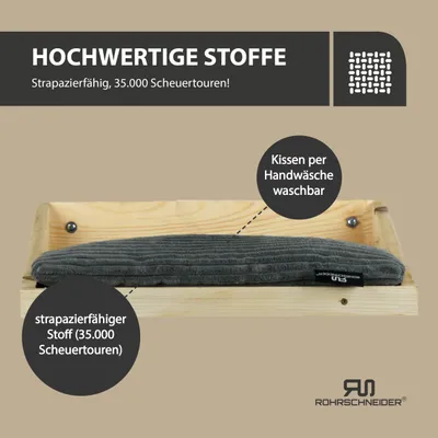 Rohrschneider Natürliche Kletteretage mit Kissen