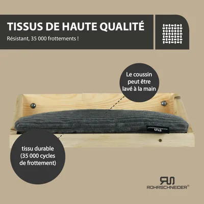 Rohrschneider Marche d'escalade naturelle avec coussin