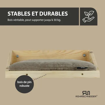 Rohrschneider Marche d'escalade naturelle avec coussin