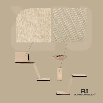 Rohrschneider Mur d'escalade pour chats composé de huit parties