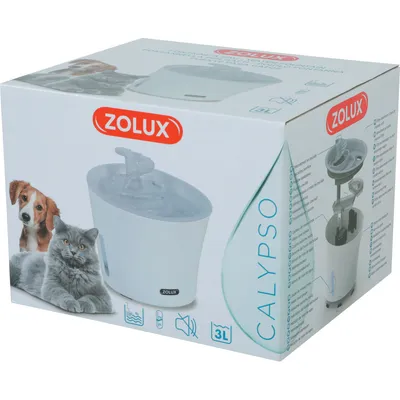 zolux - Fontaine à eau Calypso 3 litres grise pour chat et chien