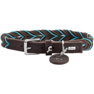 HUNTER Collier Solid Education Cord, marron/turquoise HUNTER Collier Solid Education Cord, marron/turquoise