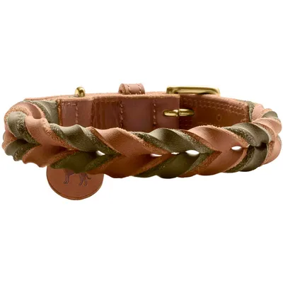HUNTER Collier Solid Education Duo, cognac HUNTER Collier Solid Education Duo, cognac