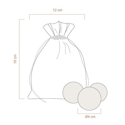 Bagane Lot de 3 balles de jeu pour chat en feutre de laine Bala