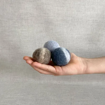 Bagane Lot de 3 balles de jeu pour chat en feutre de laine Bala