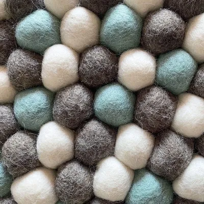 Bagane Panier petit chien / chat apaisant en feutre de laine gris Jena