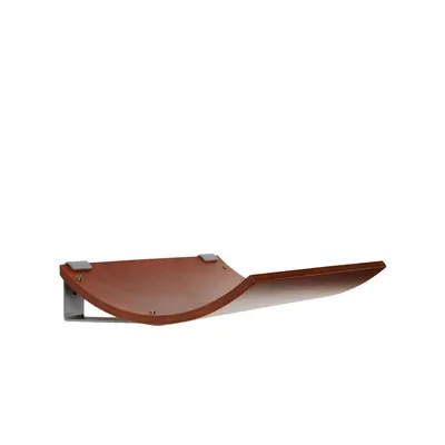 Bagane Etagère hamac chat design, bois noyer Kissa